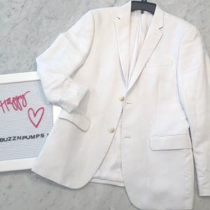 Perry Ellis men’s white two button the blaser